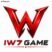IW7 mobile app interface with secure login, colorful gaming dashboard, and reward features.